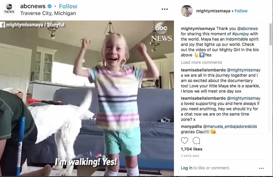 Watch Girl With Cerebral Palsy Takes Her First Steps At Age 4 Cerebral Palsy Guidance